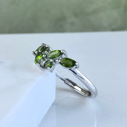 Verdant Diopside Ring