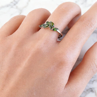 Verdant Diopside Ring