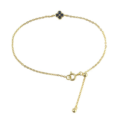 Clover Gemstone Bracelet