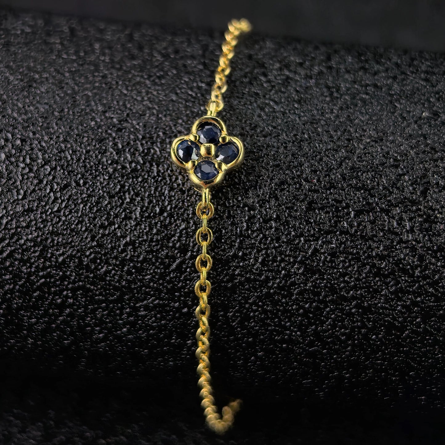 Clover Gemstone Bracelet