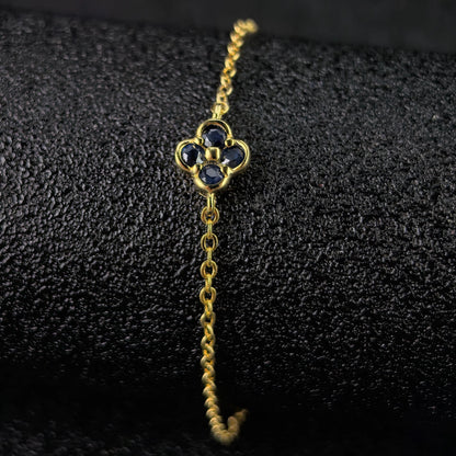 Clover Gemstone Bracelet