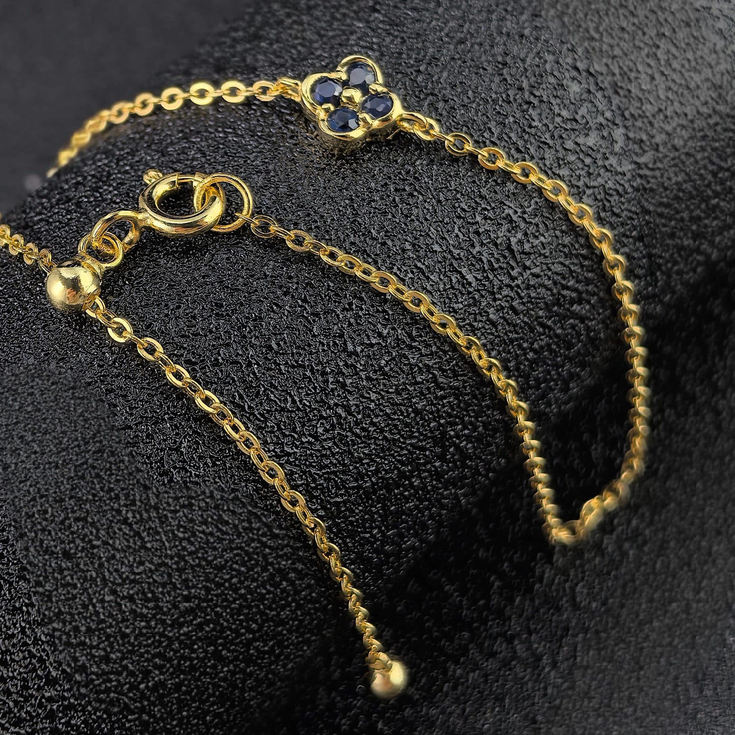 Clover Gemstone Bracelet