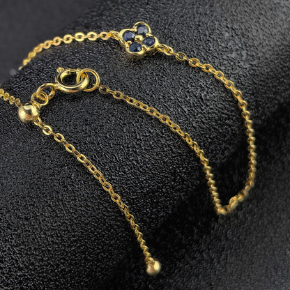 Clover Gemstone Bracelet