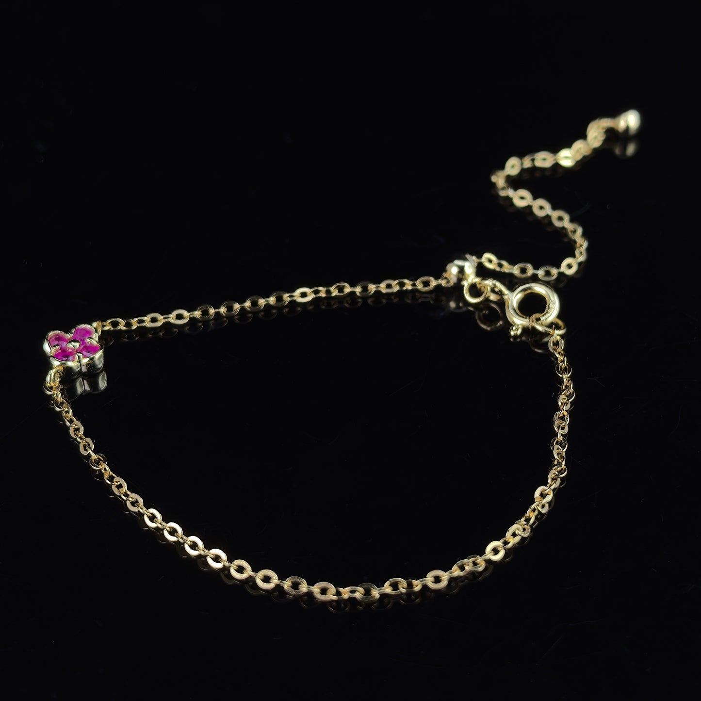 Clover Gemstone Bracelet