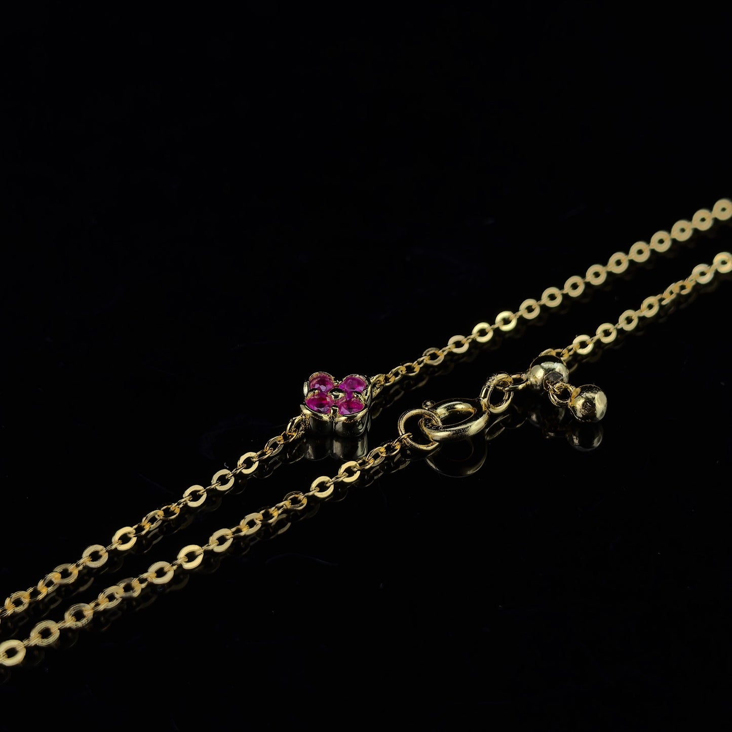 Clover Gemstone Bracelet