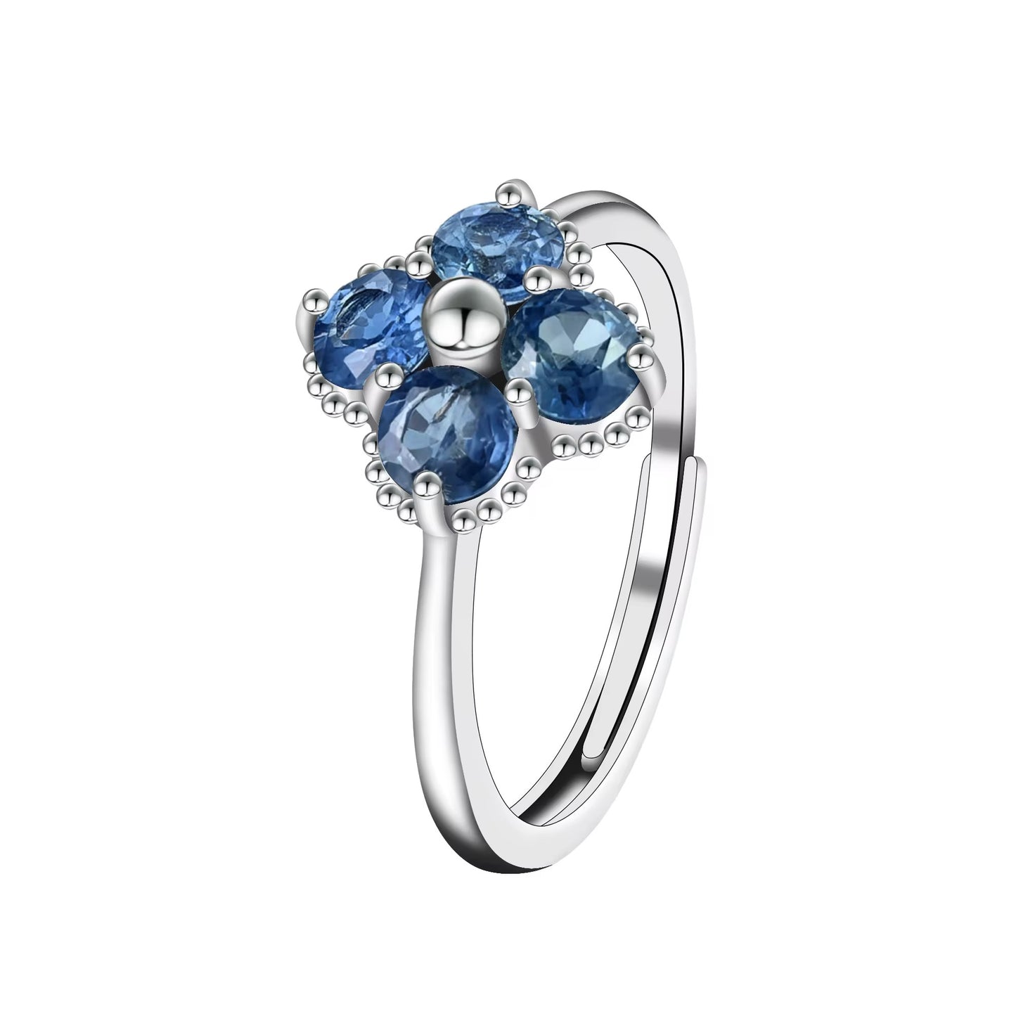 Clover Sapphire Ring