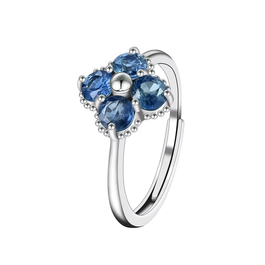 Clover Sapphire Ring