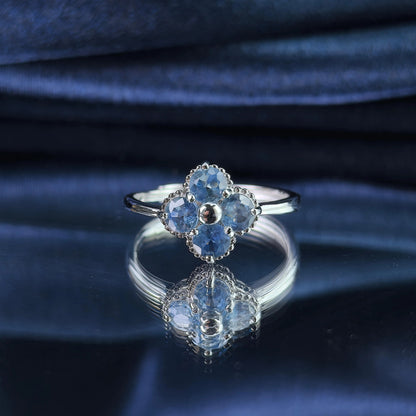 Clover Sapphire Ring