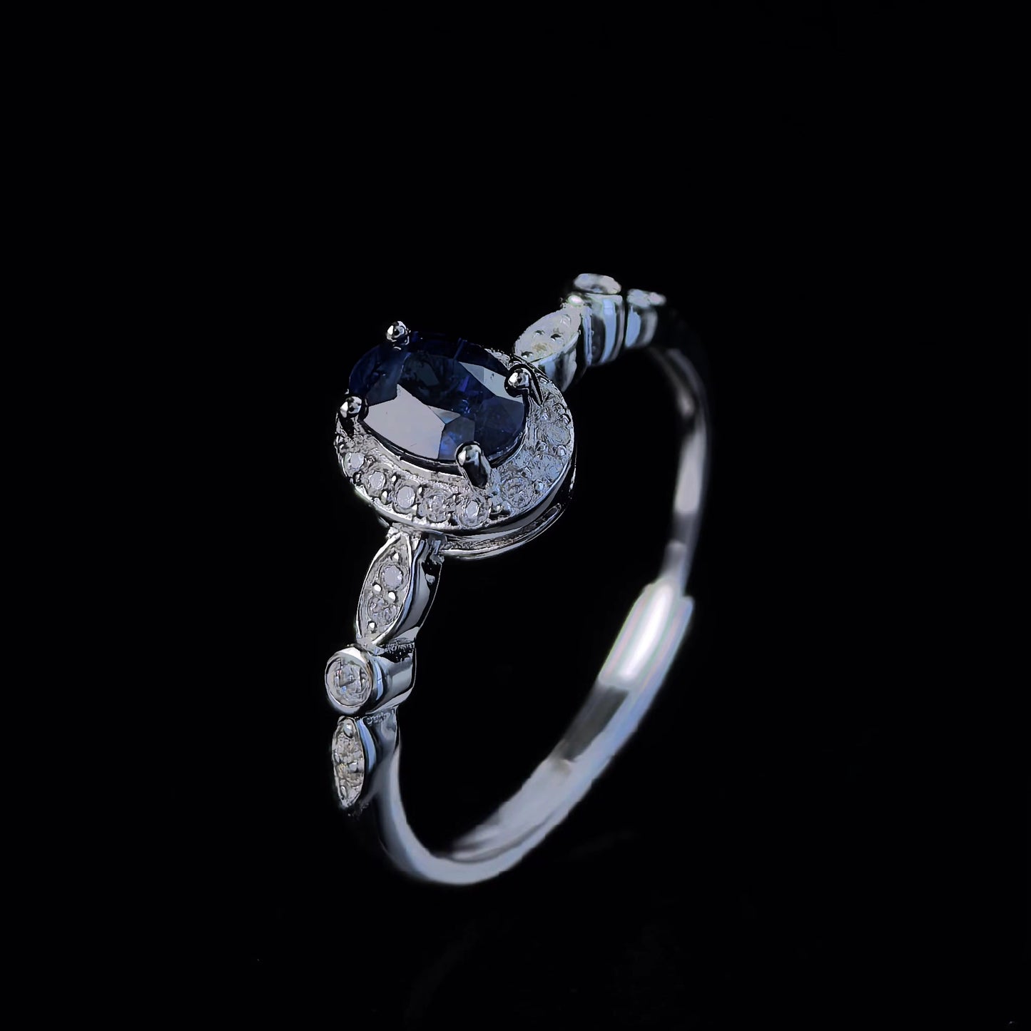 Halo Sapphire Ring