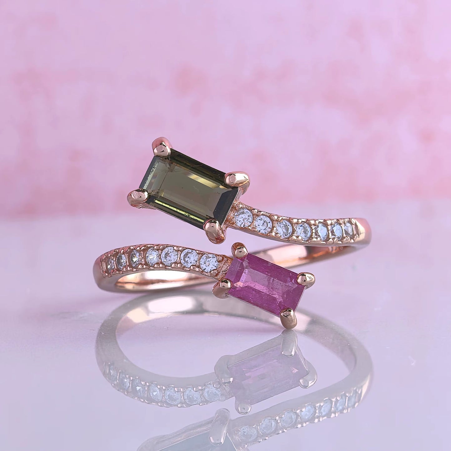 Twin Tourmaline Ring
