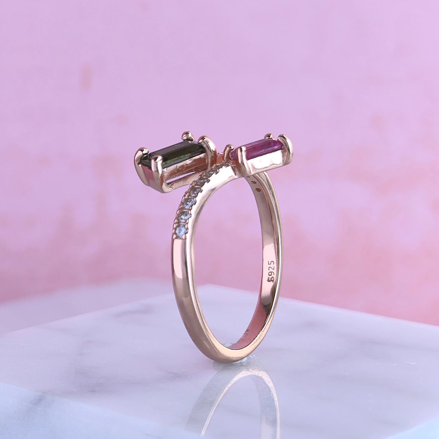 Twin Tourmaline Ring