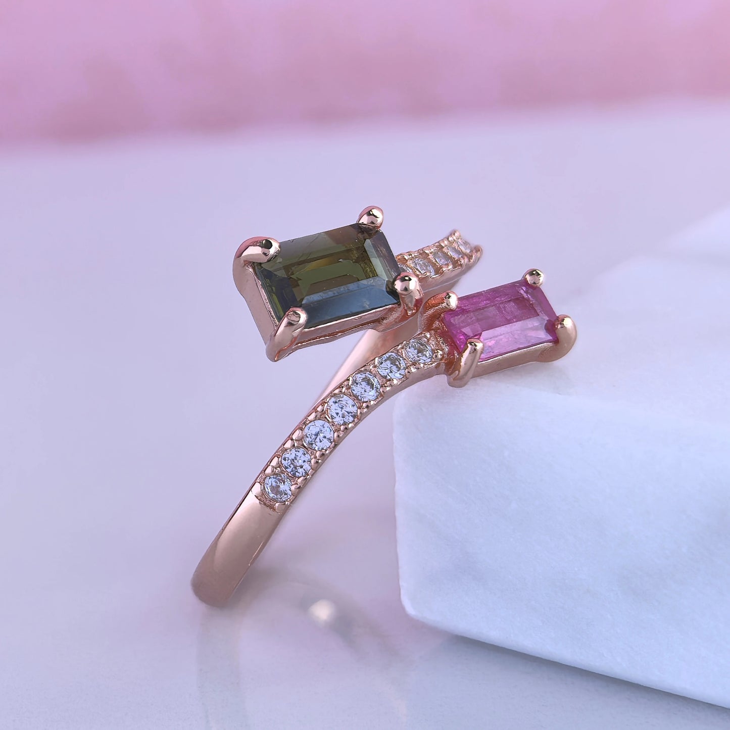 Twin Tourmaline Ring