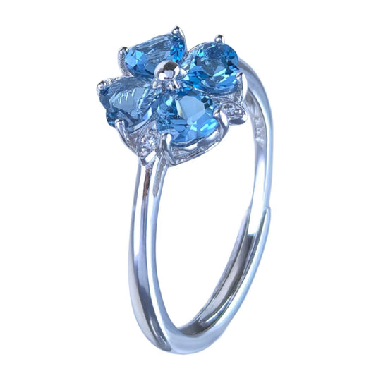 Blossom Blue Topaz Ring