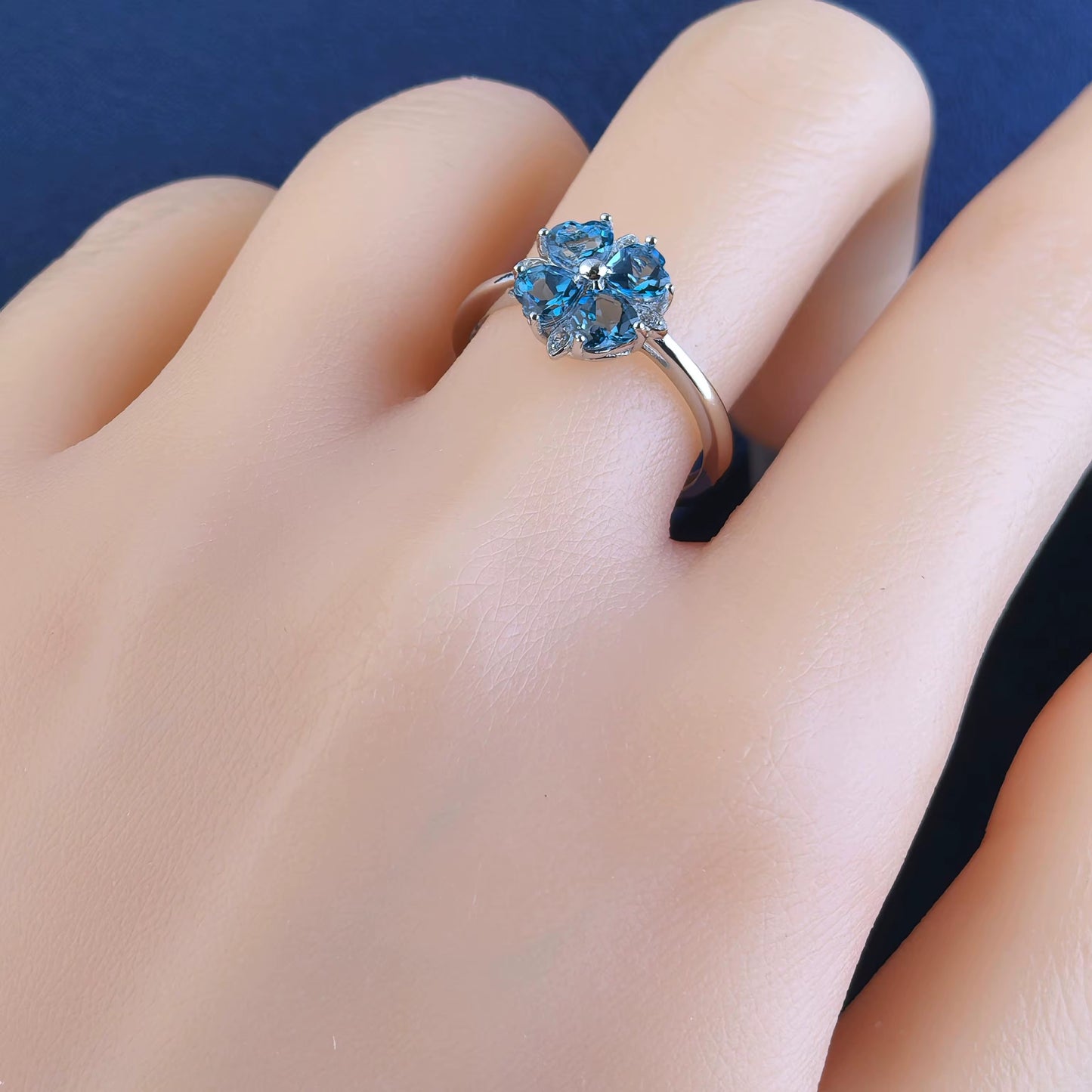 Blossom Blue Topaz Ring