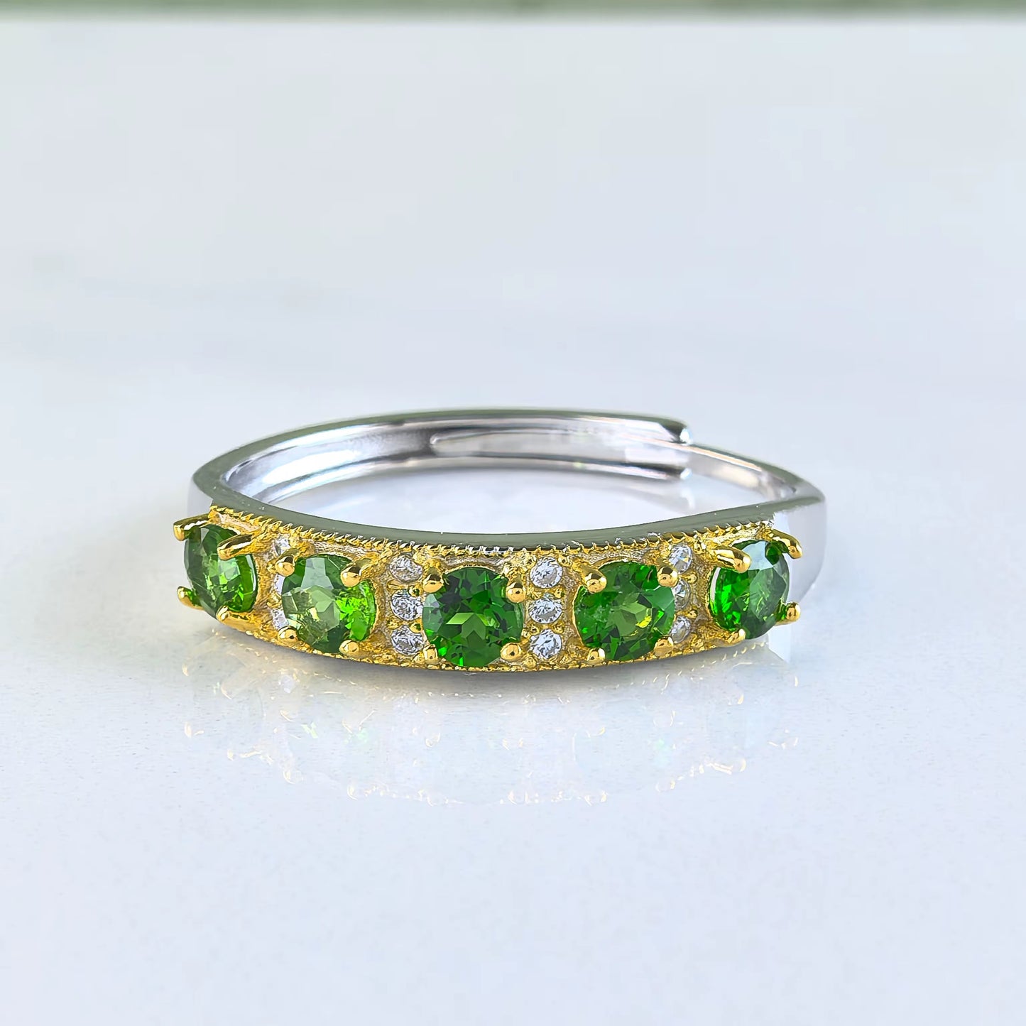 Diopside Band Ring