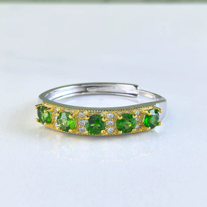 Diopside Band Ring