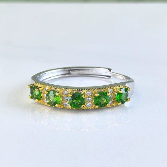 Diopside Band Ring