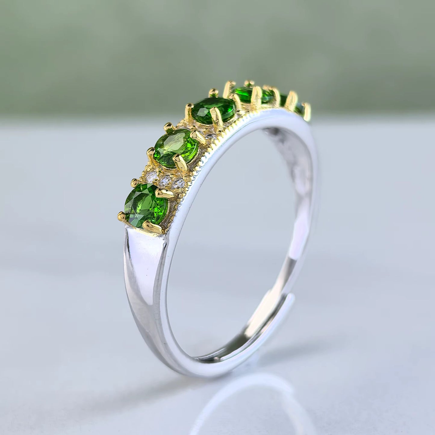 Diopside Band Ring