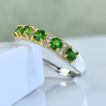 Diopside Band Ring