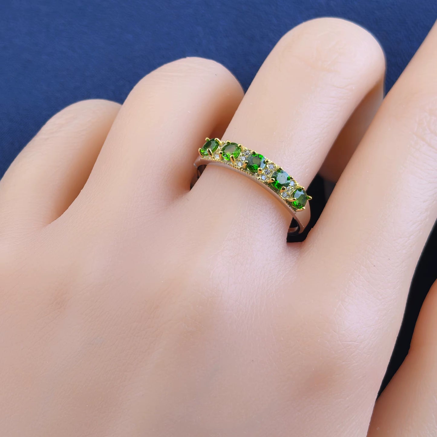 Diopside Band Ring