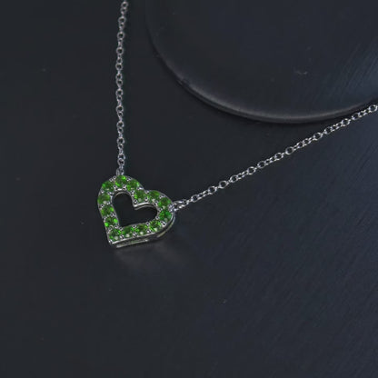 Diopside Heart Pendant