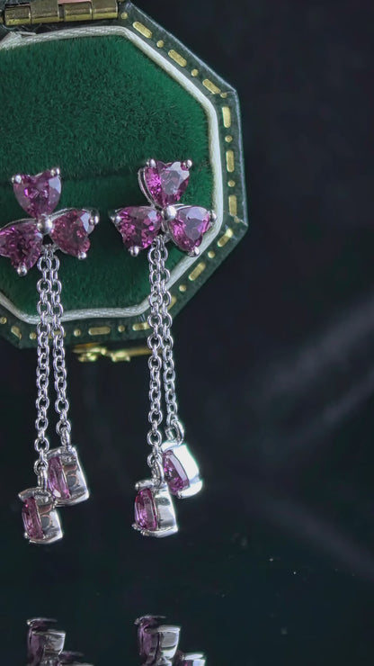 Garnet Dangle Earrings