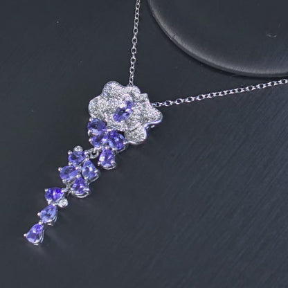 Tanzanite Cascade Necklace